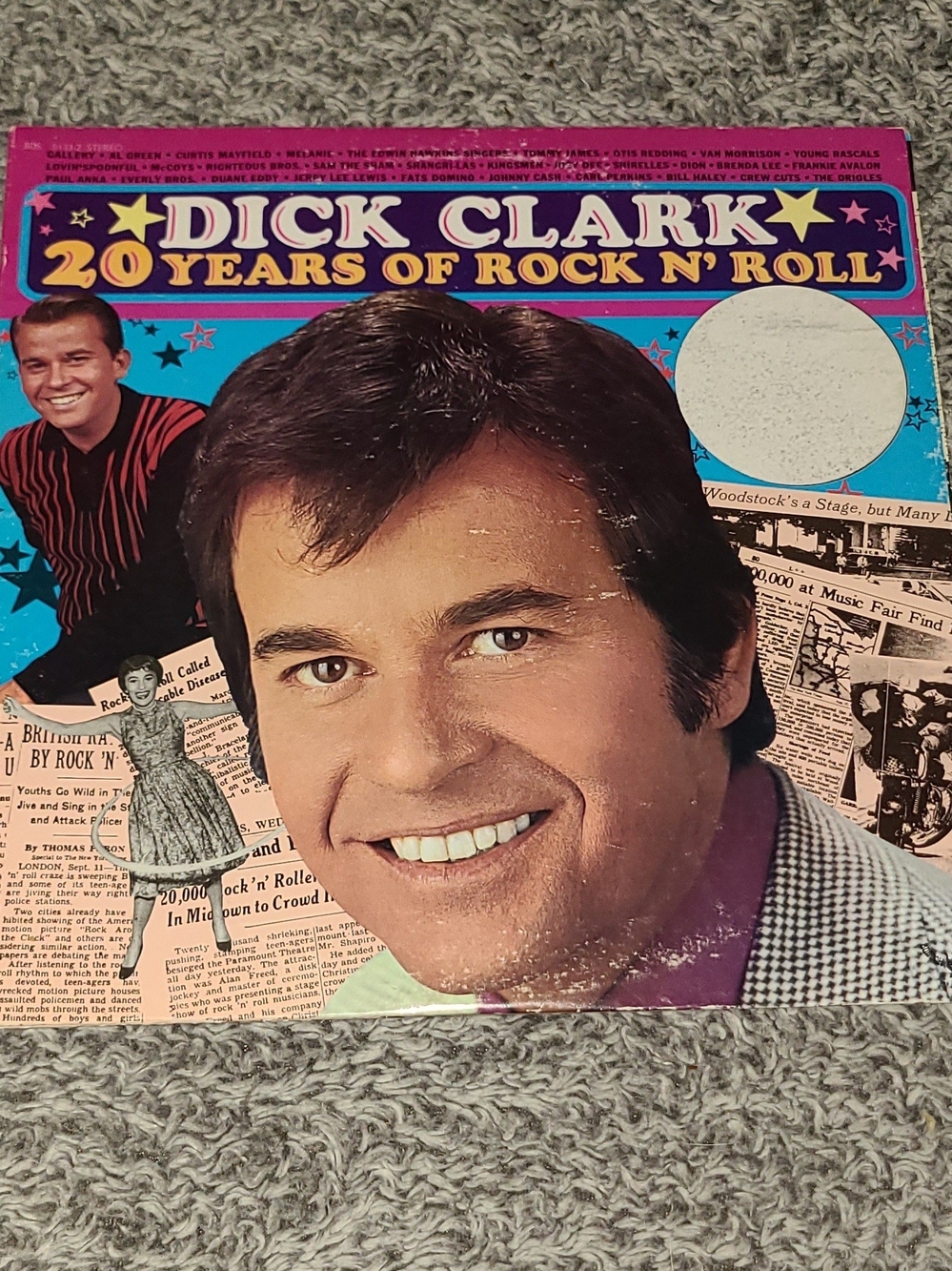 Dick Clark: 20 Years of Rock N' Roll. Double LP Vinyl Records Vintage Rare Album